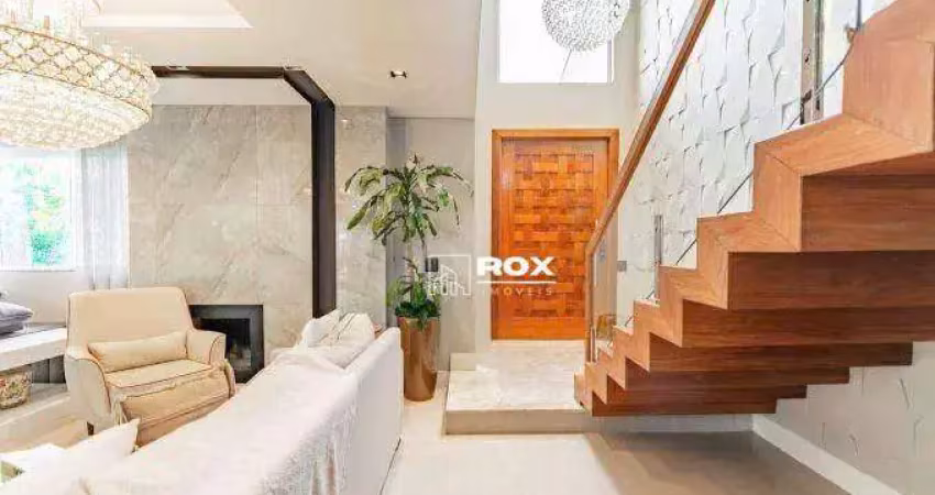 Casa mobiliada, em condomínio, 4 suítes para alugar - santa cândida - curitiba/pr