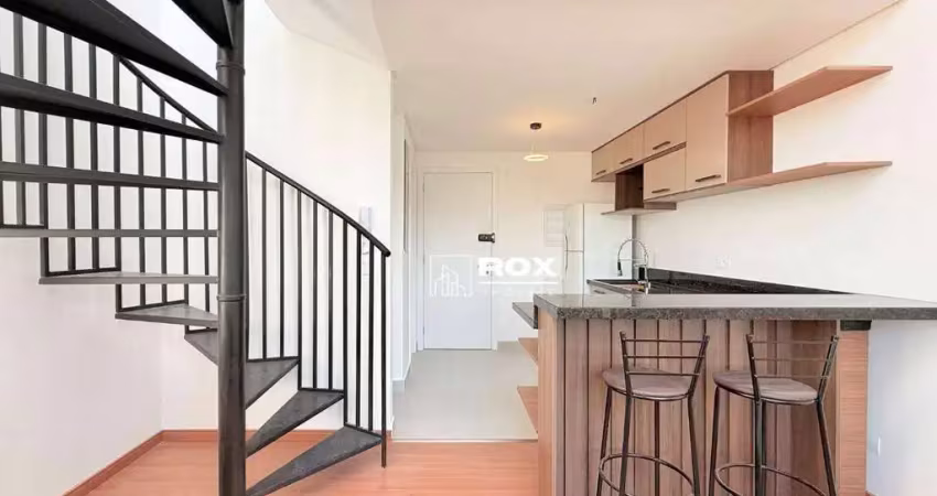 Apartamento duplex mobiliado com 1 quarto para alugar, portão - curitiba/pr