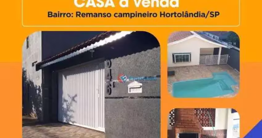 Ofertão do imóvel: casa com 3 quartos à venda  - loteamento remanso campineiro - hortolândia/sp