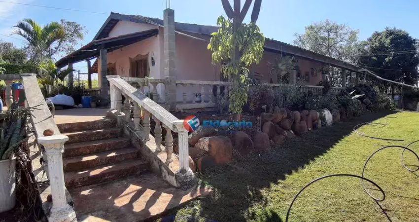Chácara 9048m² com casa, campo futebol, piscina, poço, fundo para rio atibaia, à venda, por r$ 690.000 - chácaras de recreiro represa - nova odessa