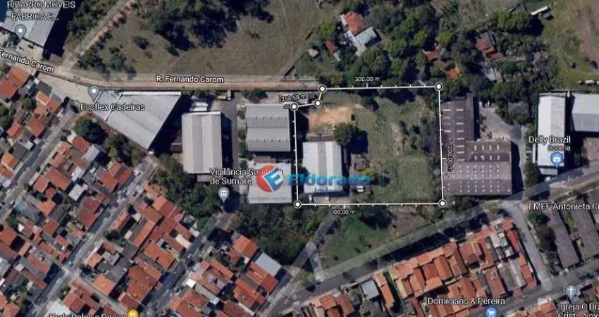 Área à venda, 8025 m² por r$ 5.216.250,00 - parque virgílio viel - sumaré/sp