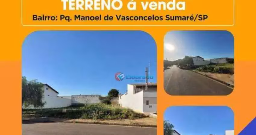 Ofertão do imóvel:terreno à venda - parque manoel de vasconcelos - sumaré/sp