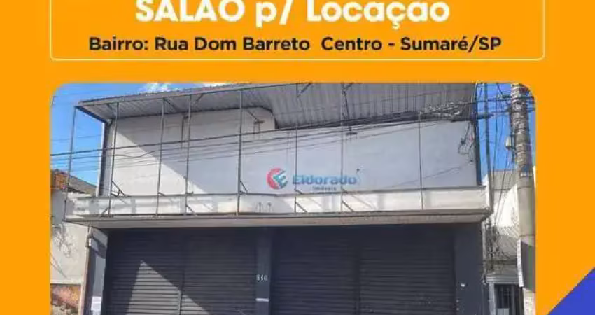 Ofertão do imóvel: salão para alugar - centro - sumaré/sp