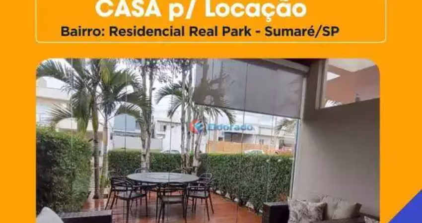 Ofertão do imóvel: casa com 3 quartos  para alugar - residencial real park sumaré - sumaré/sp