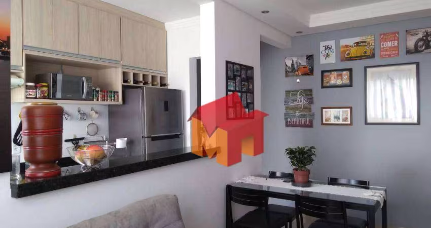 Apartamento com 2 dormitórios à venda, 50 m² por R$ 190.000,00 - Chácara Letônia - Americana/SP
