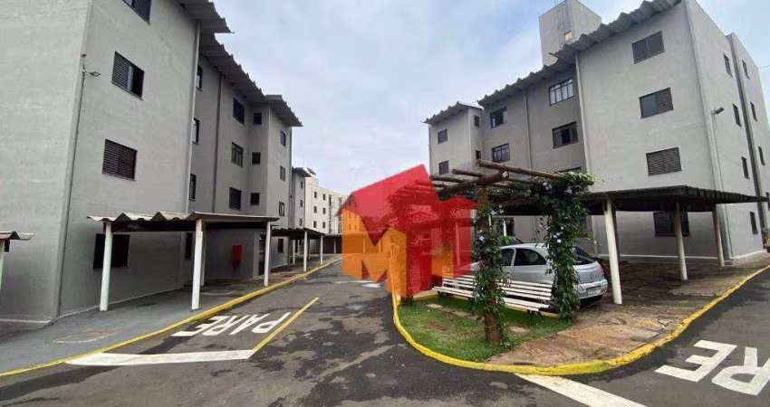 Apartamento com 2 dormitórios para alugar, 60 m² por R$ 1.240,00/mês - Vila Galo - Americana/SP