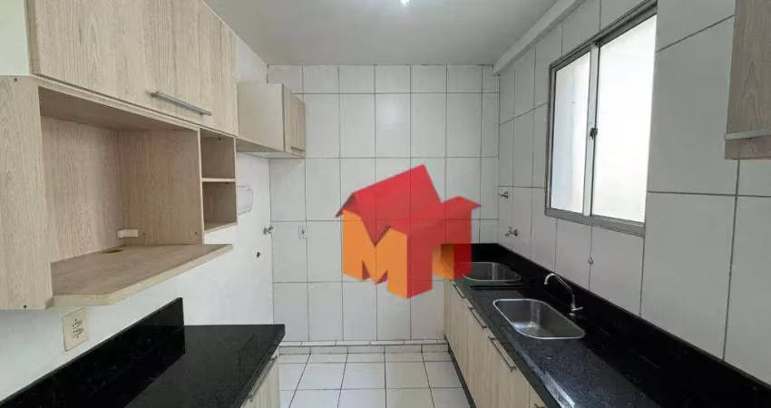 Apartamento com 2 dormitórios para alugar, 60 m² por R$ 1.455,00/mês - Jardim Recanto - Americana/SP