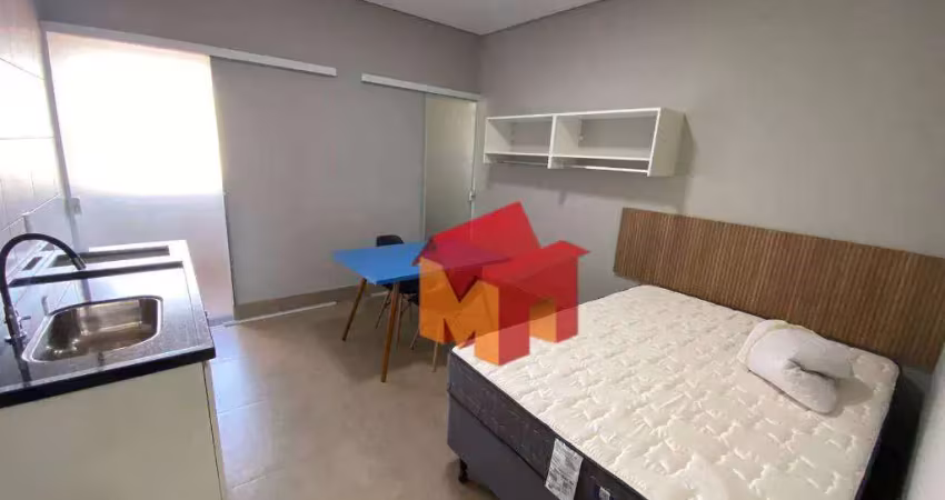 Apartamento com 1 dormitório para alugar, 30 m² por r$ 936,00/mês - jardim dos lírios - americana/sp