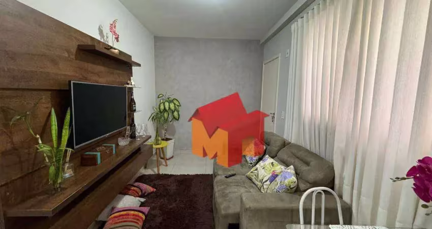 Apartamento com 2 dormitórios para alugar, 60 m² por r$ 1.370,00/mês - jardim recanto - americana/sp