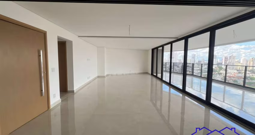 Apartamento de luxo no coração do Setor Bueno: 4 quartos, 4 suítes, 3 salas, 6 banheiros, 3 vagas, 254,35m² - Goiânia-GO.