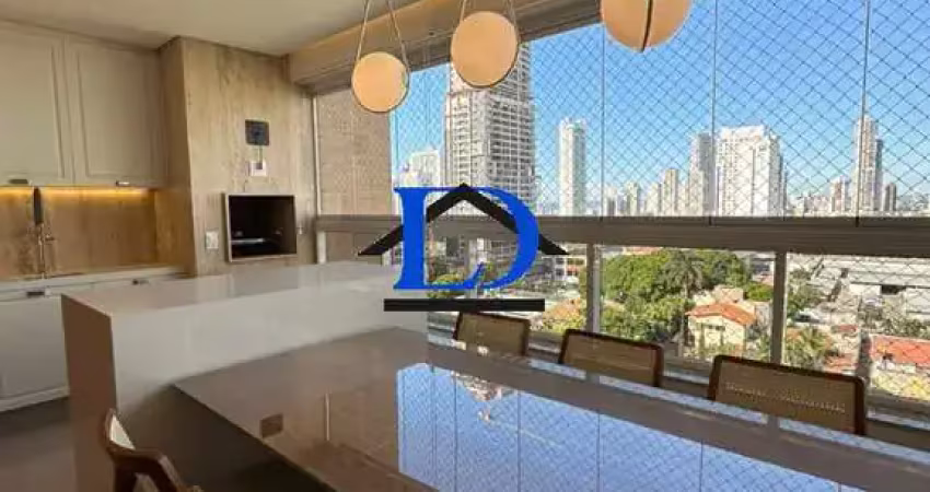 Apartamento à venda no Setor Bueno, Goiânia-GO: 3 quartos, 3 suítes, 2 salas, 4 banheiros, 2 vagas de garagem, 122,66m².