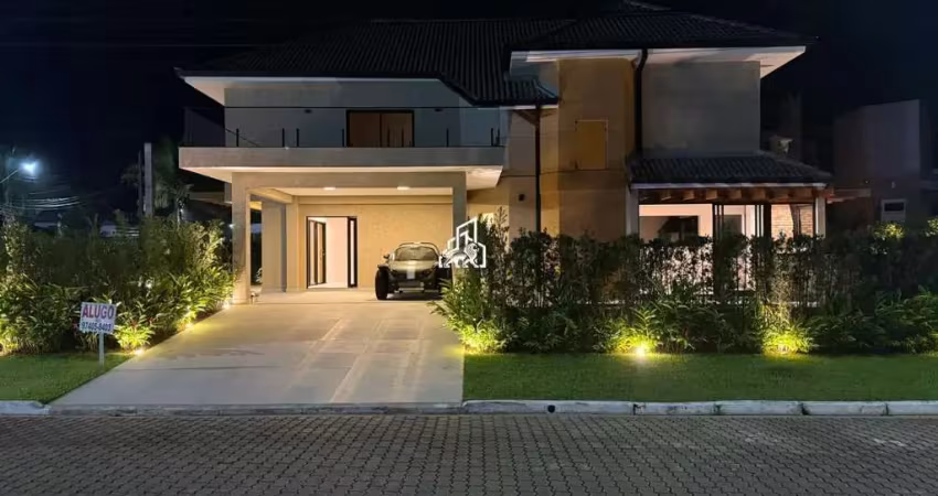 Casa alto padrão para locação em peruíbe, bougainville residencial ii, 5 dormitórios, 5 suítes, 6 banheiros, 4 vagas