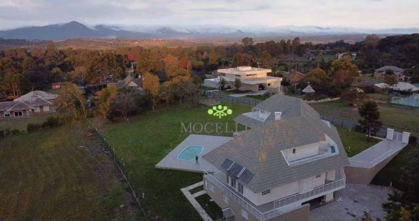 Casa com 5 dormitórios à venda, 4.000 m² de terreno por r$ 5.500.000 - jardim menino deus - quatro barras/pr