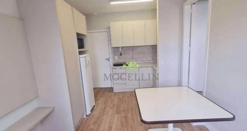Apartamento com 1 dormitório para alugar, 30 m² por R$ 2.200,00/mês - Santa Quitéria - Curitiba/PR