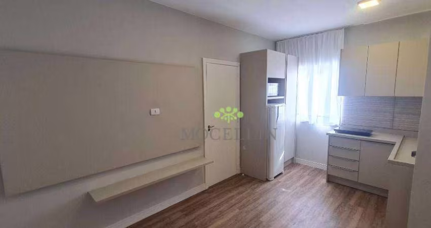 Apartamento com 1 dormitório para alugar, 30 m² por R$ 2.200,00/mês - Santa Quitéria - Curitiba/PR