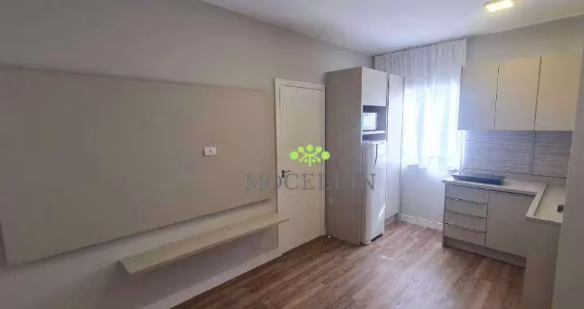 Apartamento com 1 dormitório para alugar, 30 m² por r$ 2.100,00/mês - santa quitéria - curitiba/pr