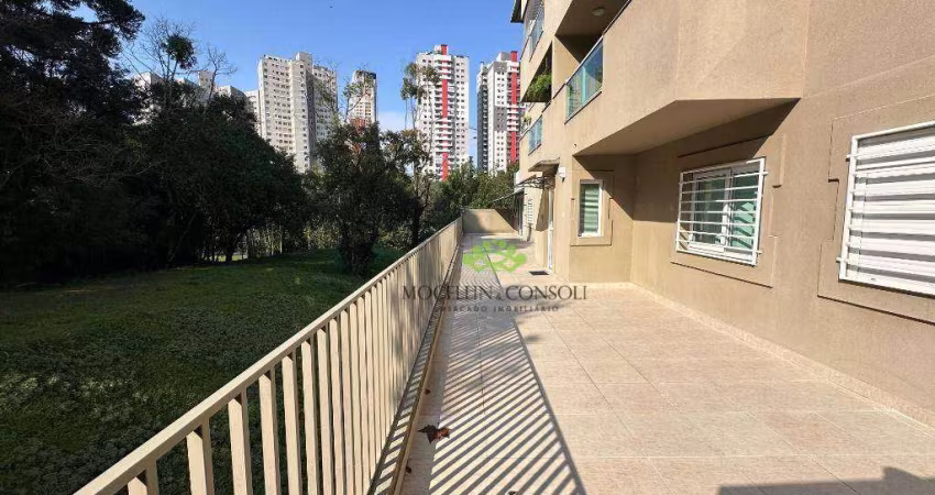 Apartamento Garden com 3 dormitórios para alugar, 105 m² por R$ 4.189,37/mês - Bigorrilho - Curitiba/PR