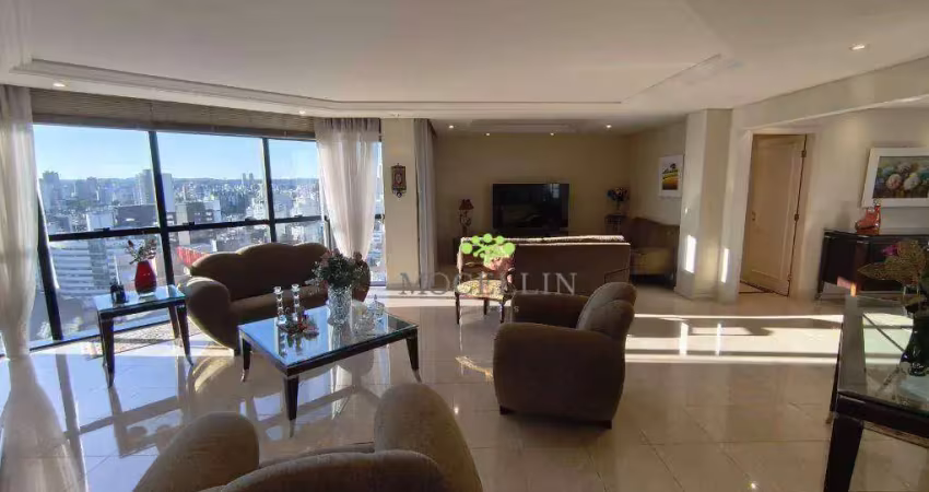 Apartamento com 3 suítes, no ed. edimburgo, para alugar, 174 m² por r$ 7.850,00/mês - batel - curitiba/pr