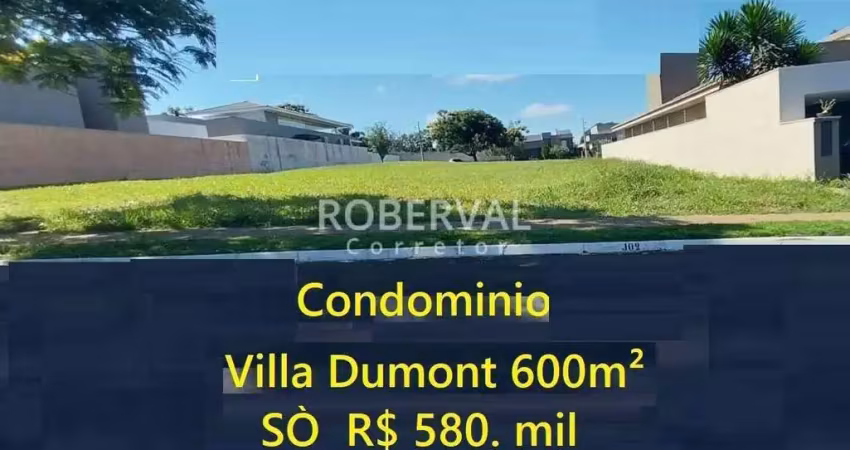 Terreno condominio villa dumont ilha (nao faz fundo para muro do condominio