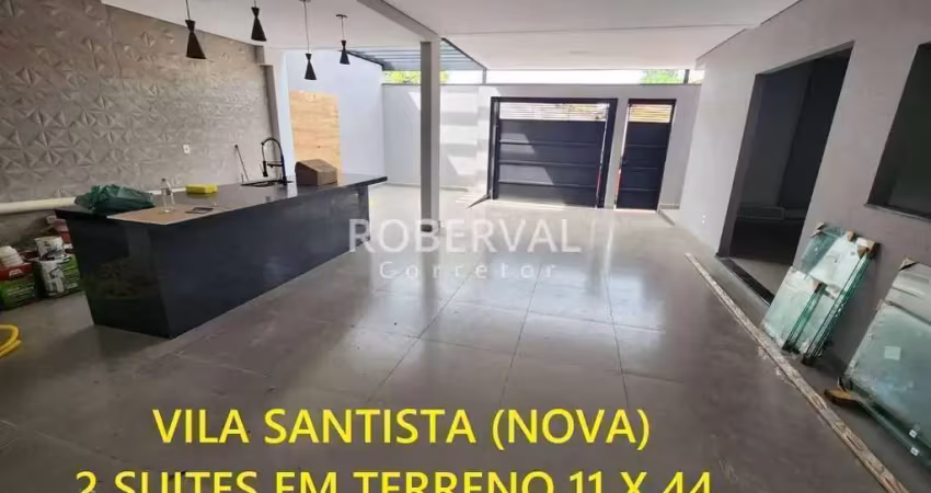Residencia vila santista, 2 dorm. sendo 2 suites, completa em armarios