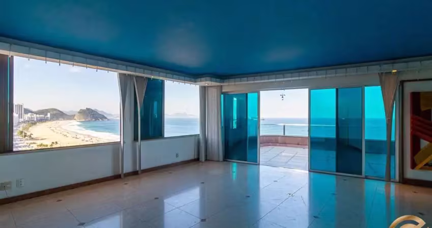 Cobertura luxo 425m² frente mar – av. atlântica copacabana rj