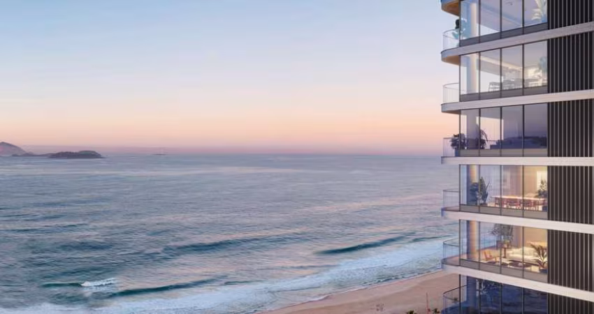 Apartamento luxuoso de 3 suítes, 3 vagas, 173m² e com a melhor vista da orla da Praia de Ipanema ao Leblon.