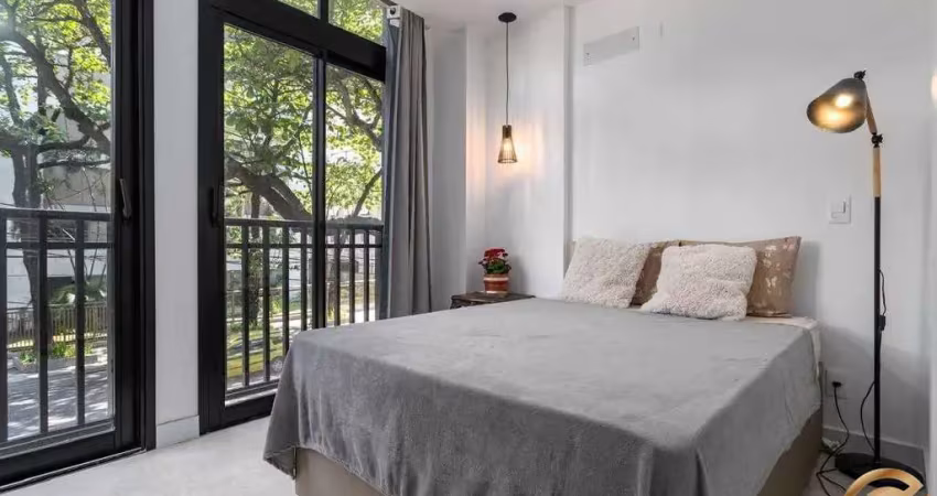 Apartamento flat vintage no leblon – 37m², vista praia de todas as janelas