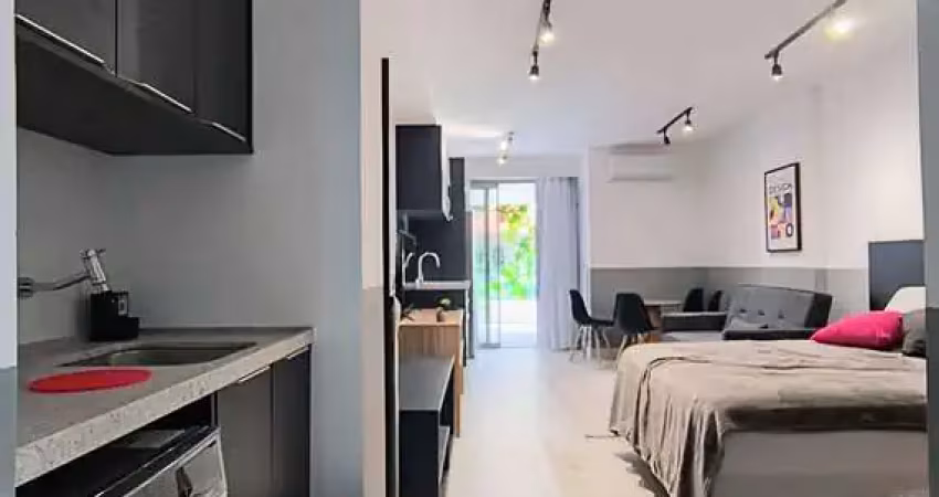 Apartamento studio em alto padrão, mobiliado, planejado, 1 vaga e a duas quadras da praia do leblon