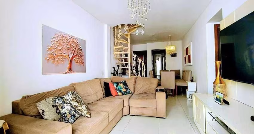 Cobertura Duplex, podendo construir Triplex, 3 quartos, 2 vagas, vista Pedra da Gávea, no metrô Jardim Oceânico.
