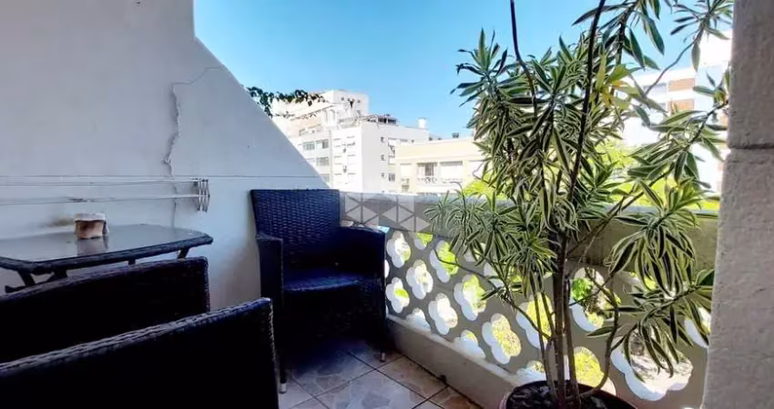Apartamento com sacada, 2 quartos, 58,35m² privativos no menino deus em porto alegre.