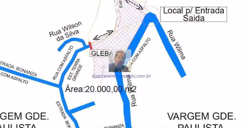 Área c/ 20.000 mil m² - vargem grande paulista, km 44,5 raposo tavares 