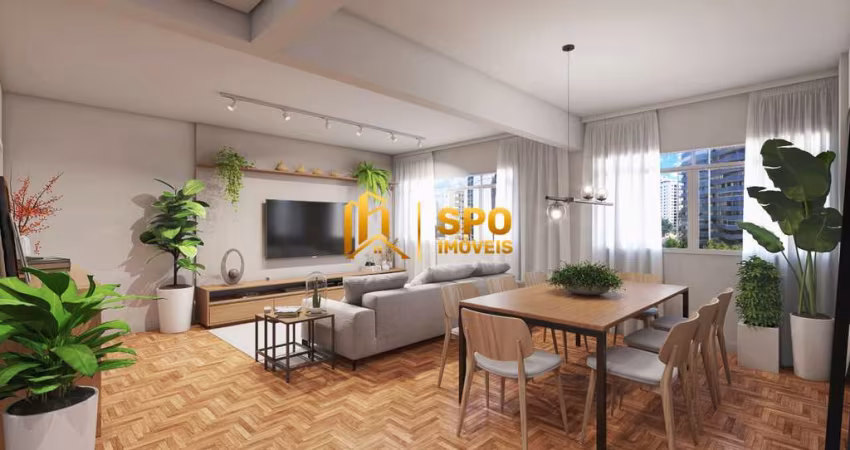 Apartamento a venda, jd Paulista, 109 m², 2 quartos, reformado