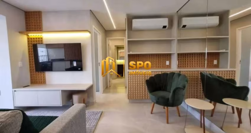 Apartamento Mobiliado para Locação no Brooklin, 2 Quartos, 1 Suíte, 1 Vaga