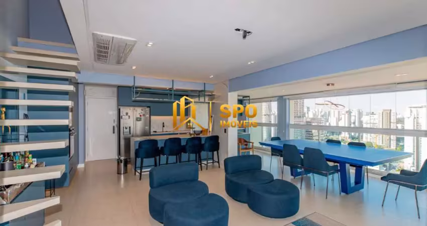 Cond passeio brooklin, cobertura de 227 metros com 3 suites a venda em santo amaro