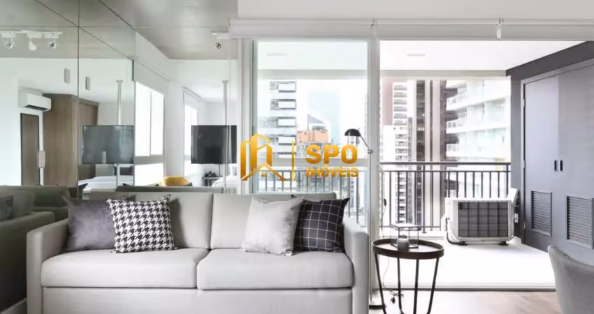 Studio 62m² no brooklin ? com varanda e 1 vaga | próx. berrini e ponte estaiada