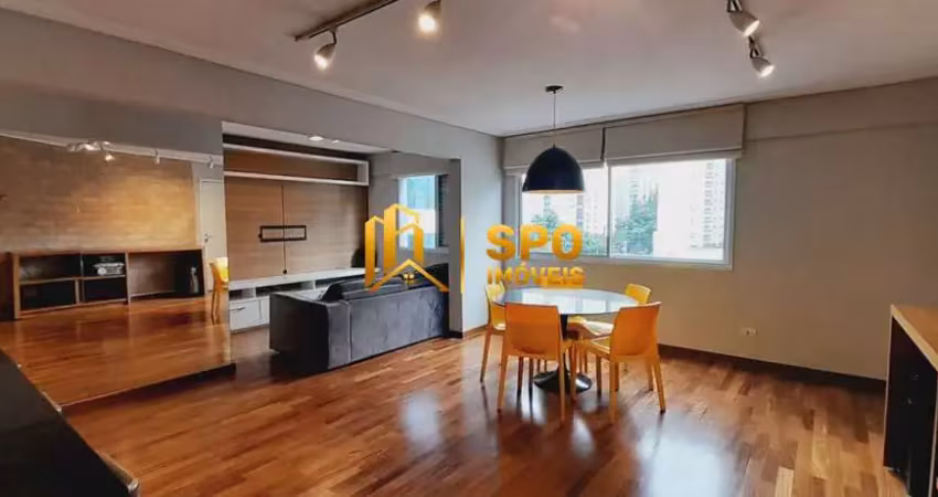 Apartamento mobiliado para locação na vila nova conceição, 75 metros