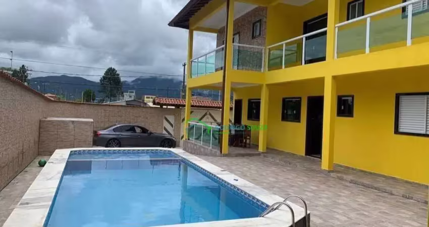 Casa residencial na praia com 4 dormitórios à venda, 279 m² por r$ 750.000 - manacá dos itatins - peruíbe/sp