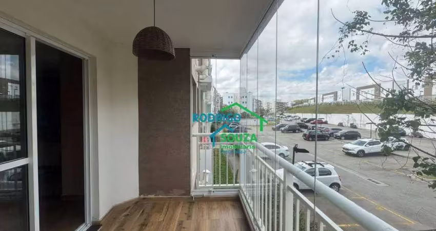 Apartamento com 2 dormitórios para alugar, 72 m² por r$ 3.110/mês - gramado - cotia/sp