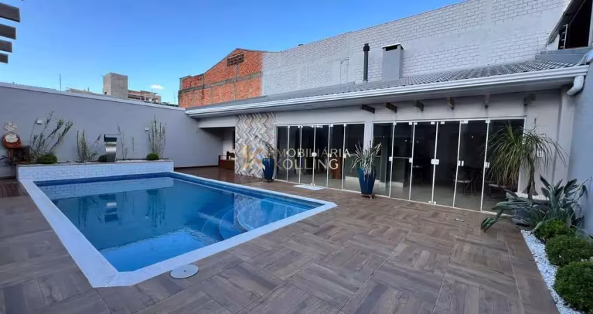 Sobrado à venda, edícula separada e piscina, jardim porto alegre, toledo - pr