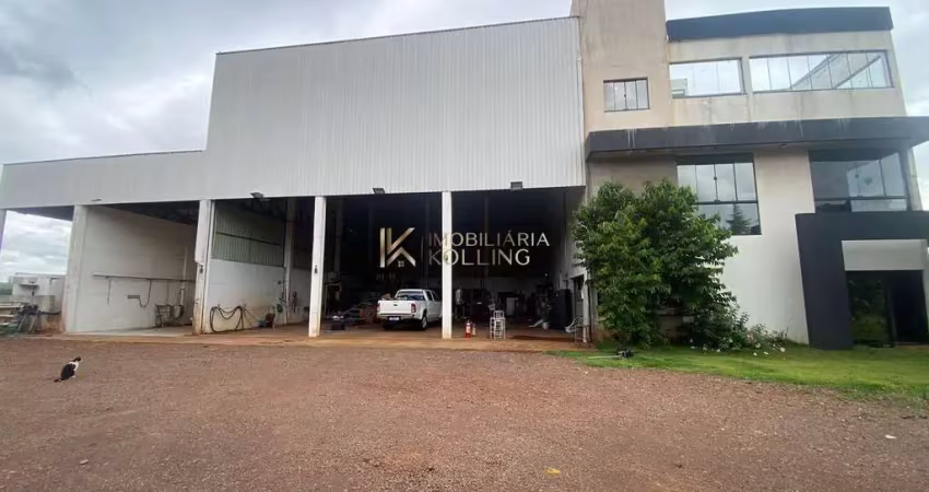 Barracão disponível para locação, área rural, toledo - pr