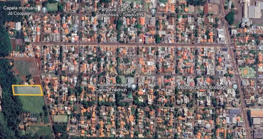 Chácara à venda,  área total de 5.772,69m  , jardim coopagro, toledo - pr