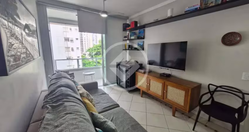 Apartamento reformado com varanda e vista p mar astúrias guarujá sp codigo: 109107