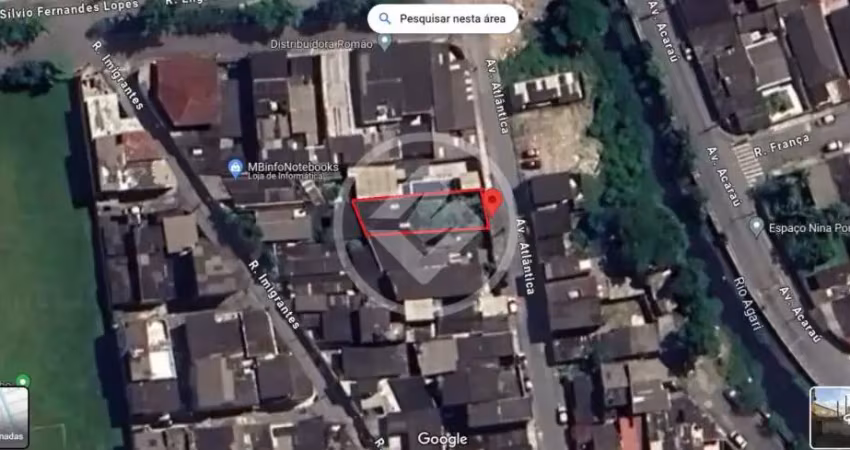 Terreno à venda na Atlântica, 552, Sítio Paecara (Vicente de Carvalho), Guarujá