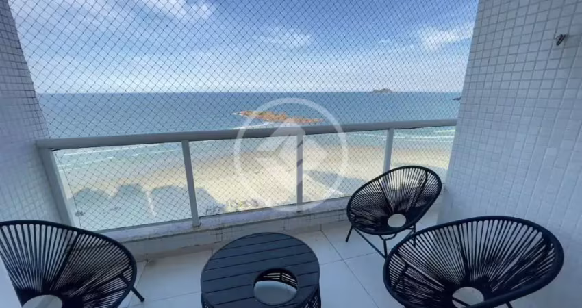 Viva o privilégio de morar de frente para o mar em um dos endereços mais desejados do litoral paulista. este incrível apartamento de alto padrão está localizado em uma das melhores praias do guarujá, 