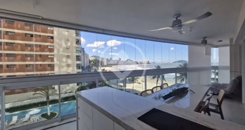 Lindo apartamento alto padrão frente mar 3 suites astúrias guarujá sp codigo: 120356