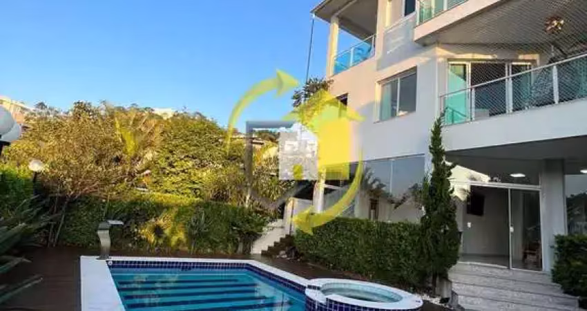 Sobrado arujá - condomínio fechado - 490 m² - 5 suítes c/ closet - piscina, ofuro, churrasqueira
