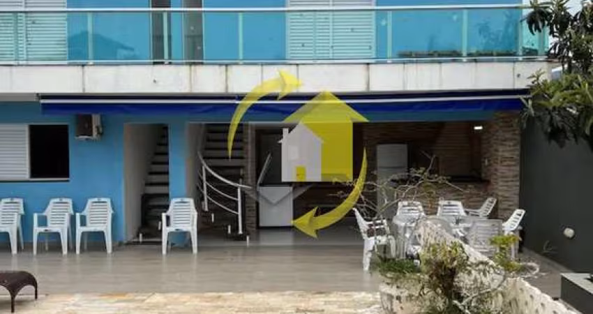 PORTEIRA FECHADA - MORADA DA PRAIA BORACEIA - 380 M² - 6 DORM. - 6 VAGAS - 500M DA PRAIA - C/ PISCINA E CHURRASQUEIRA