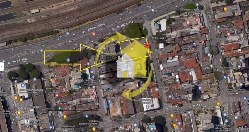 Terreno para implantação - investimento - terreno plano com 1.412,35m² no tatuapé