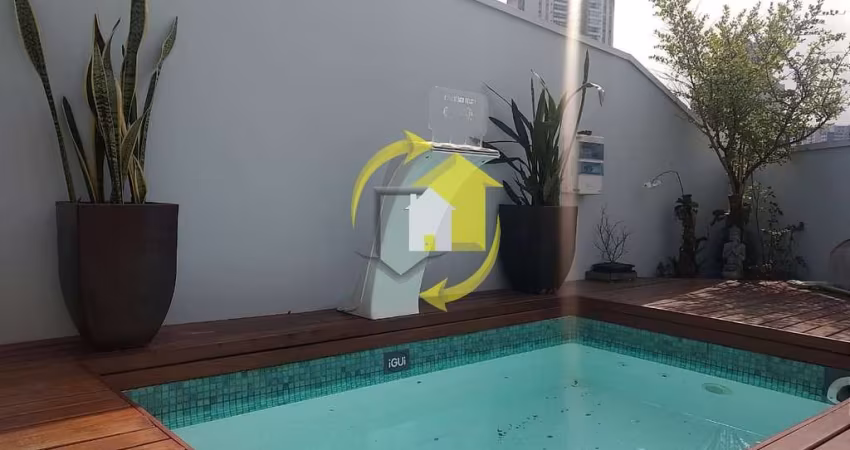 COBERTURA 147 M² - VILA REGENTE FEIJÓ - 3 SUÍTES / PISCINA PRIVATIVA - 1 vaga