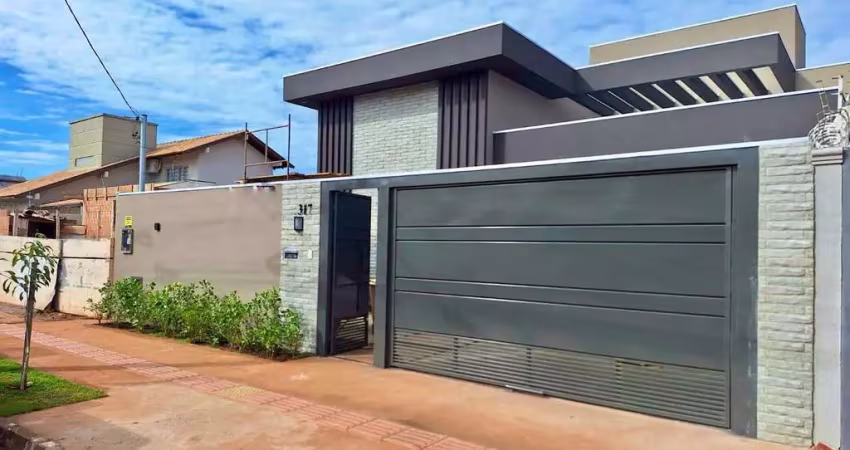 Casa térrea à venda, com 3 suítes no carandá bosque, campo grande - ms
